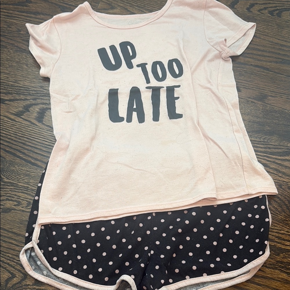 Cat & Jack Gray Polka Dot Pajama Set